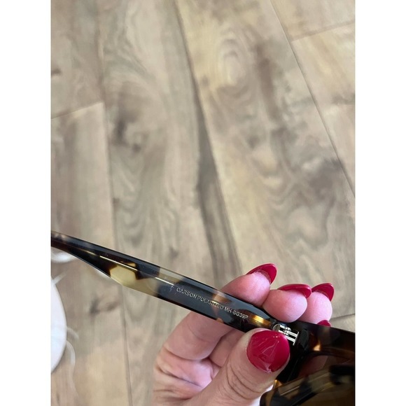 Women’s DIFF Carson Amber Tortoise Blue Steel Gradient Polarized Sunglasses​​​ - Picture 12 of 14